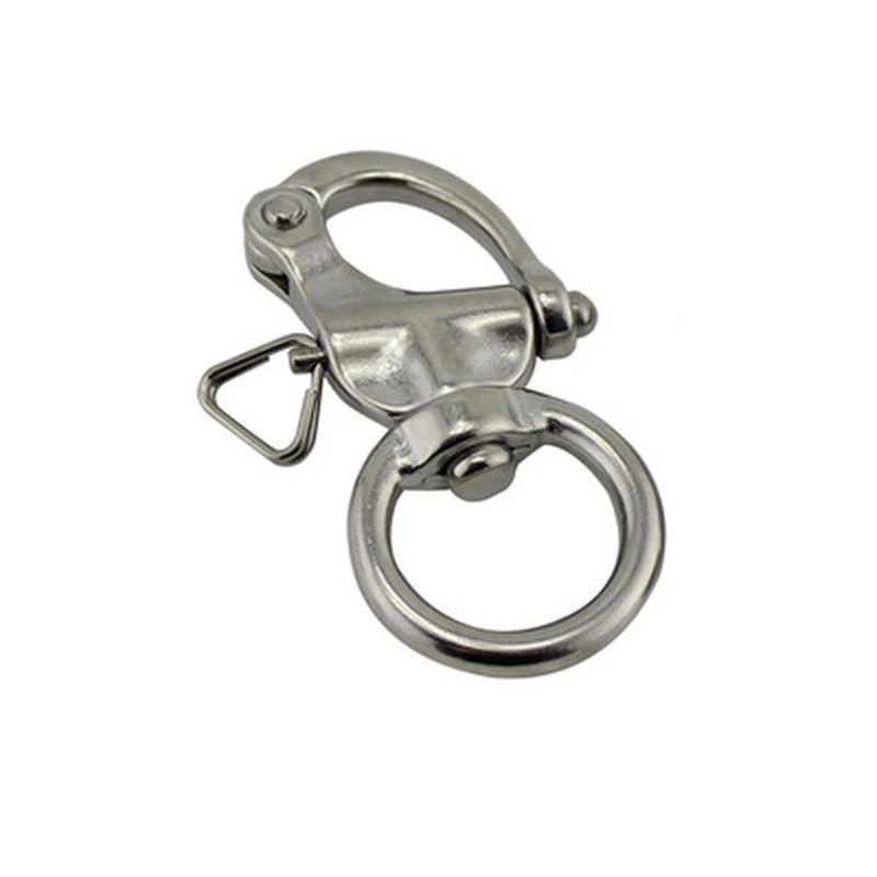 5pcs 316 Stainless Steel Quick Release Swivel Shackle Mayitr Marine Boat Anchor Chain Eye Shackle Swivel Snap Hook Hardware