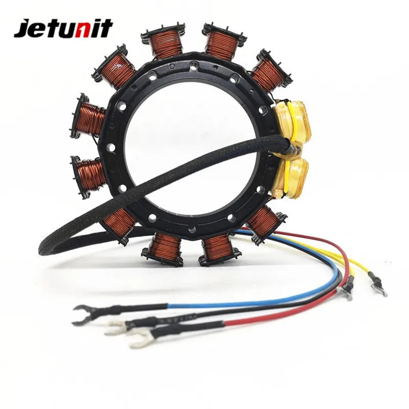 JETUNIT Outboard Stator For Mercury 1972-1981 40HP 10amp 2Cyl 398-5255,398-5256,398-4770,174-5255,18-5856