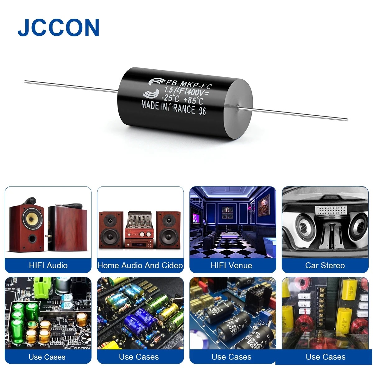 2Pcs MKP Capacitor Audiophiler Kondensotor HIFI Fever Electrodeless Audio Metal Film 400V 630V 1.5UF 1.8UF 2.2UF 3.3UF 4.7UF