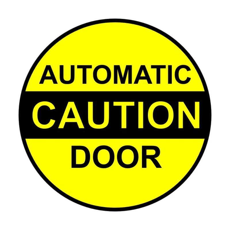 KCS006 Caution Automatic Door car sticker PVC coloful Decals Motorcycle Accessories sticker