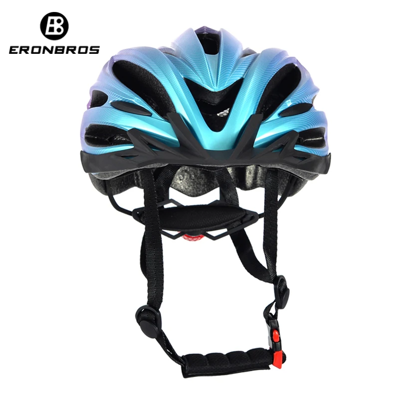 Red Cycling Helmet MTB Helmet LED Light and Sun Visor Men and mens Lightweight Road Mountain Bike Helmet Bicycle Safety Cap