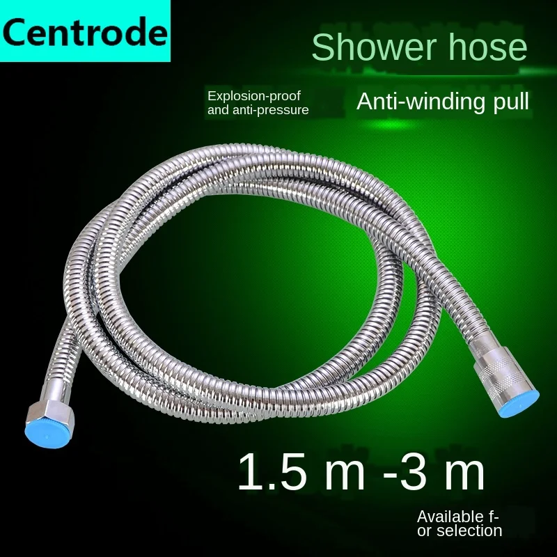 Plumbing Hoses Shower hose stainless steel encrypted explosion-proof shower head water pipe  nozzle connection pipe fittings