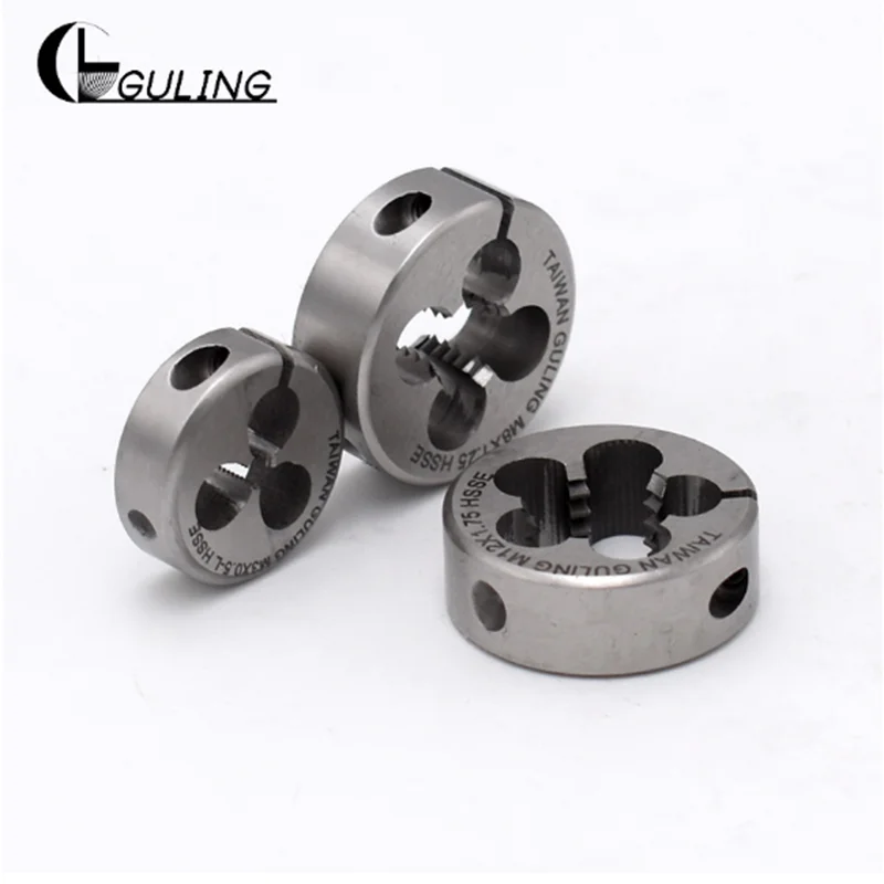 GULING Threading Die Tap Right Hand Thread HSSE Dies Tool M5*0.9 M5*1 M5*1.25 M5.5*1 M6*1.25 M8*1.5 M9*1.5 M10*1.75 M11