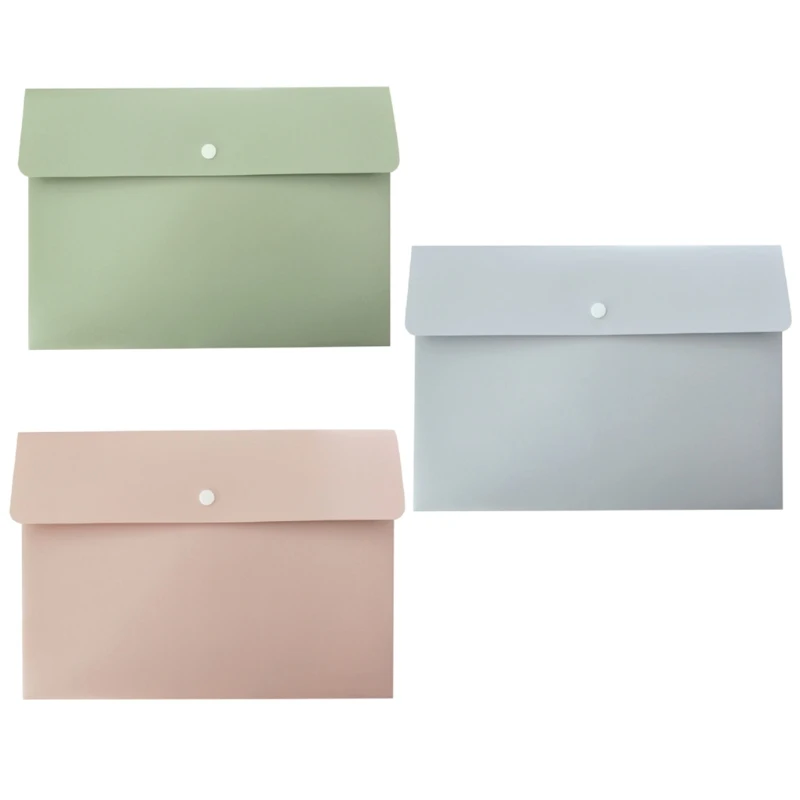 A4 Document File Envelopes Folder Lock Button Design Larger Capacity A4 File Organizer Bag Document Holder Waterproof