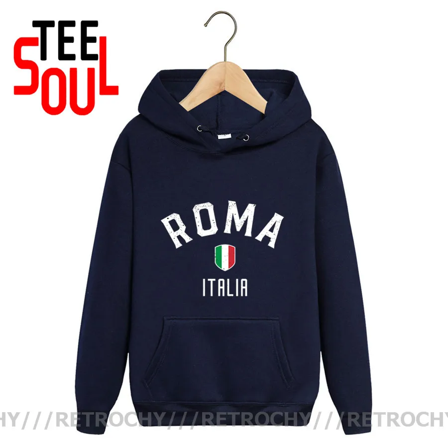 Vintage Roma Italia Sweatshirt & Hoodies for men Rome Italy Flag Retro Italian Jerseys ITA Nation Team Hoodie