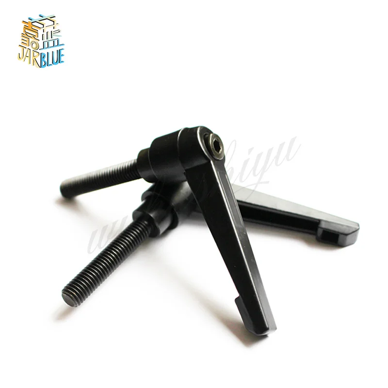 1Pcs M8 20-40mm Clamping Lever Machinery Adjustable Handle Locking External Male Thread Knob Hex Screws HW074
