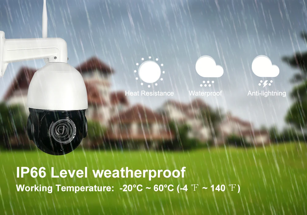 Anpviz 8MP 4K Wifi Camera Wireless Outdoor Security Auto Tracking Human Detection Two-way Audio Network Camera H.265 CamHi Pro