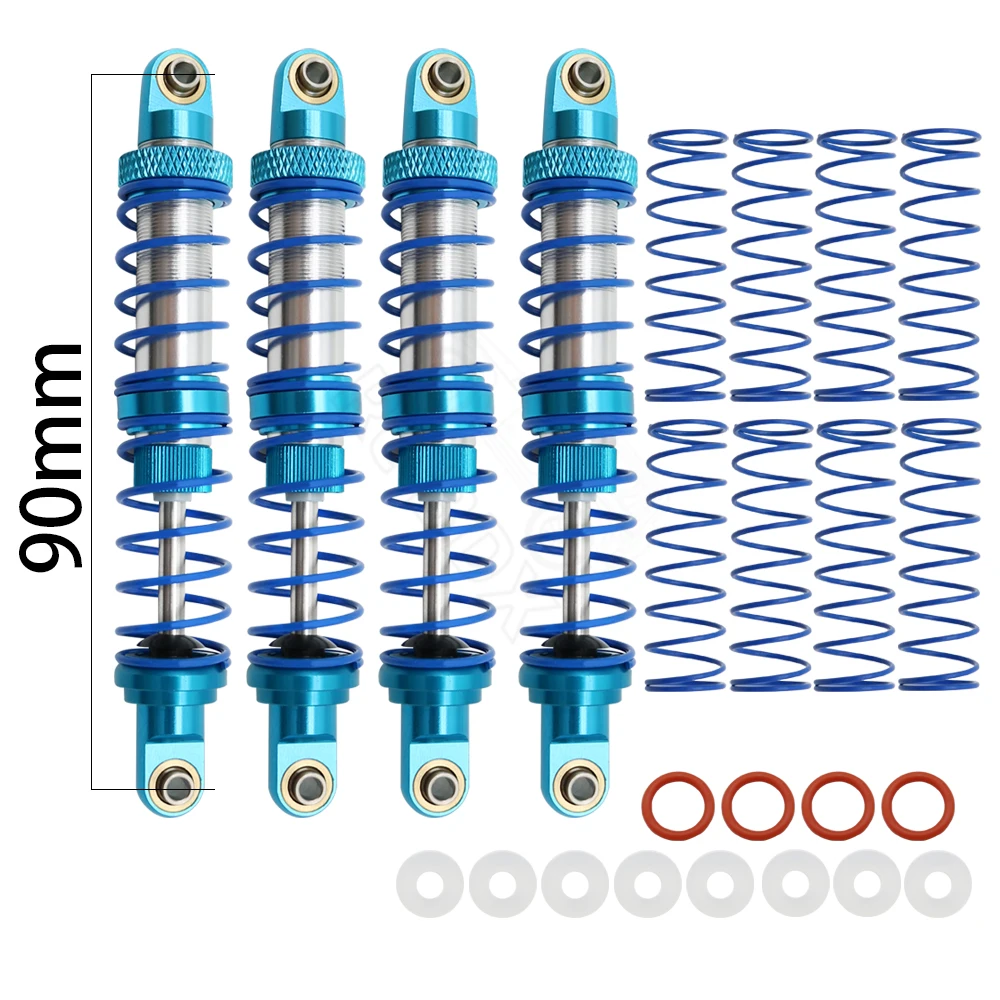 Metaal 70mm 80mm 90mm 100mm 110mm 120mm Schokdemper Oliedemper voor 1/10 RC Crawler Auto Axiale SCX10 AXI03007 RBX10 D90 TRX4
