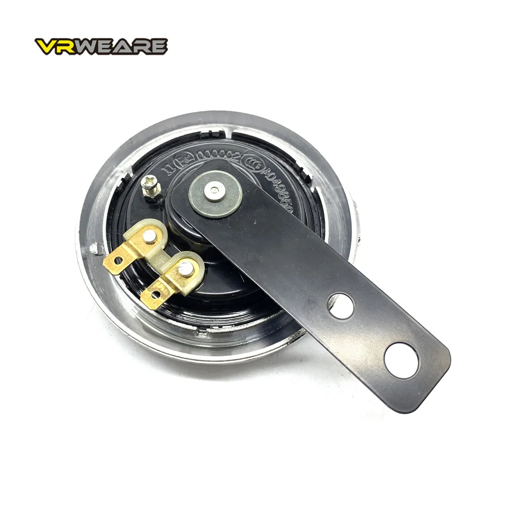 DC 12V Motorrad Elektrische Horn verchromt Wasserdichte laut horn Motorrad Fahrzeug Klassische Horn Mit Abdeckung Universal