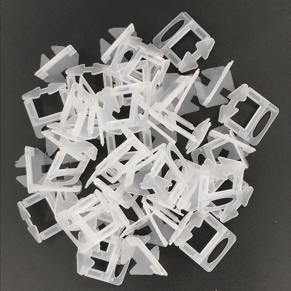 500 Pcs Tile Leveling System Base Spacers Clips 1mm/1.5mm/2mm/3mm Ceramic Leveler Kits Construction Tools For Laying Tiles