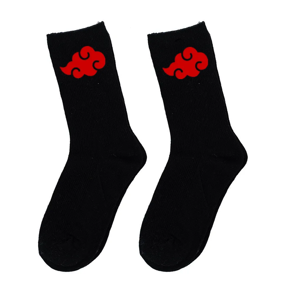 Chaussettes chaudes Anime Ninja, nuage rouge, cosplay, chaussettes de sport souples, accessoire cadeau