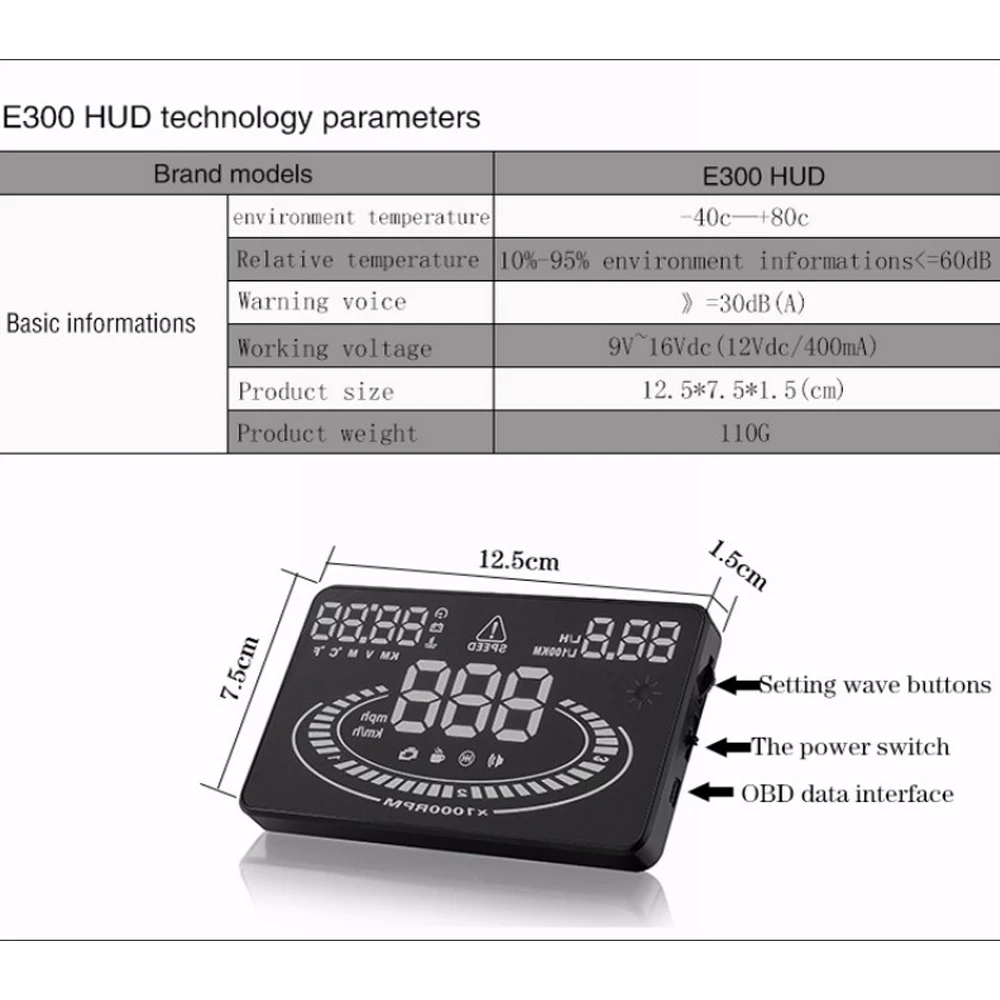 For Subaru Forester Legacy Outback 2011-2024 Car Head Up Display Safe Driving Screen Projector Plug And Play OBD/OBD2/OBDII