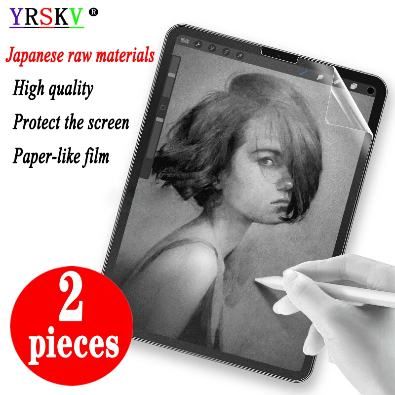 2022 For iPad 10th 10.9 Pro 11 10.5 10.2 ihch 7 8 9th Gen 9.7 Air 5 4 3 2 Writing on Paper Screen Protector Matte PET Painting