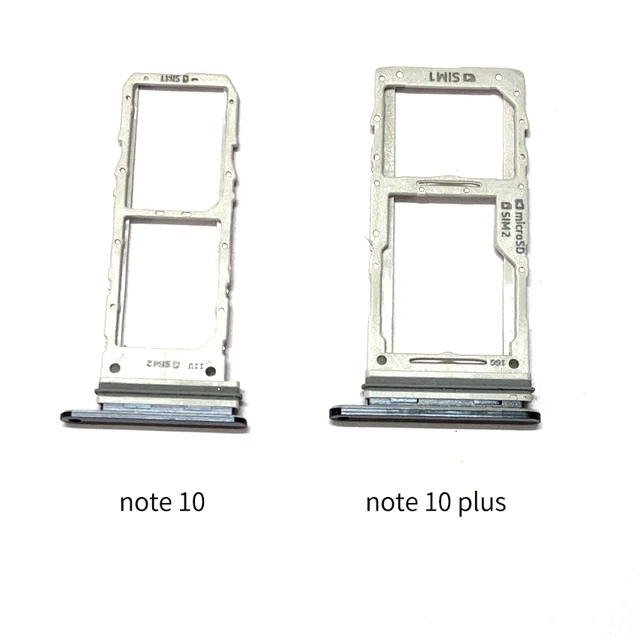 For Samsung Galaxy Note 10 N970 Note 10 5G Note 10 Plus N975 SIM Card Tray  Slot Holder Dual sim Part - AliExpress