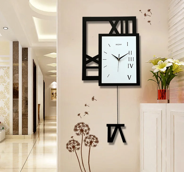 

Wall clock living room modern creative decoration European style mute personality stylish bedroom