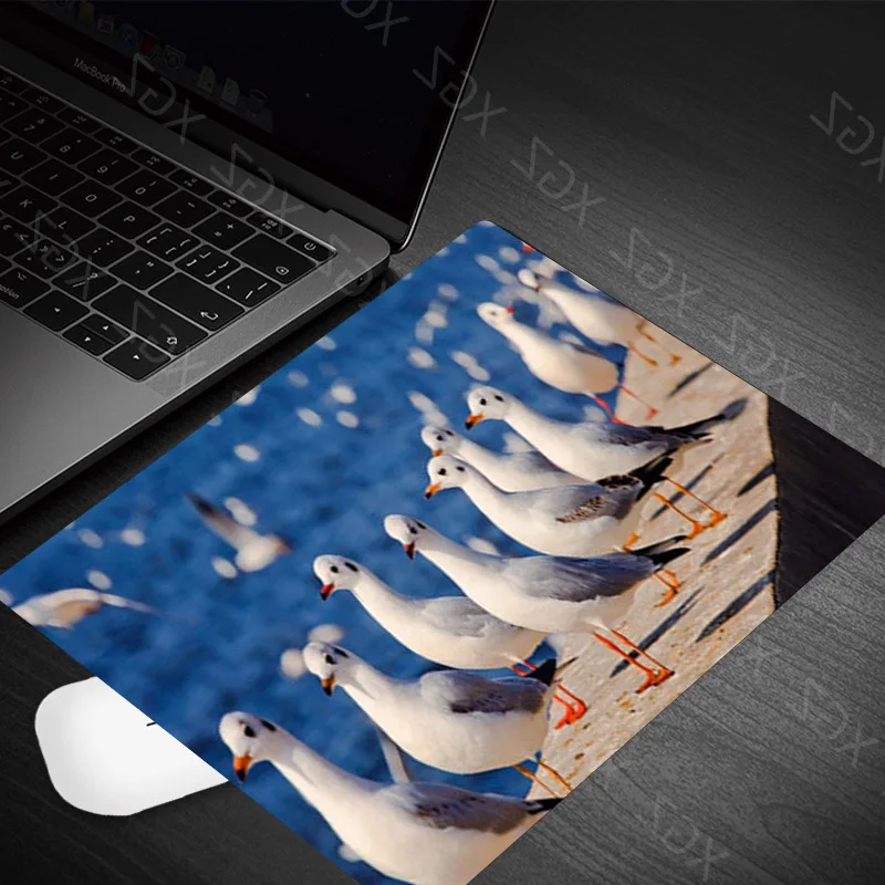 Yzuoan Simple Design Seagull Bird Office Mice Gamer Soft Mouse Pad Gaming Pad Mouse Gamer To Laptop Keyboard Mat for Cs Go