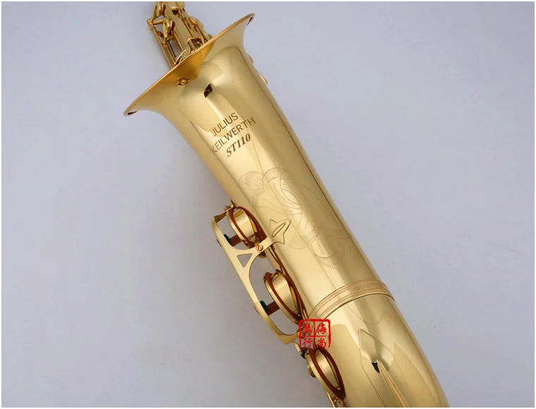 JK Keilwerth ST110 New Arrival Bb Tenor Saxophone Brass Gold Lacquer B Flat Musical Instruments Sax With Case Mouthpiece