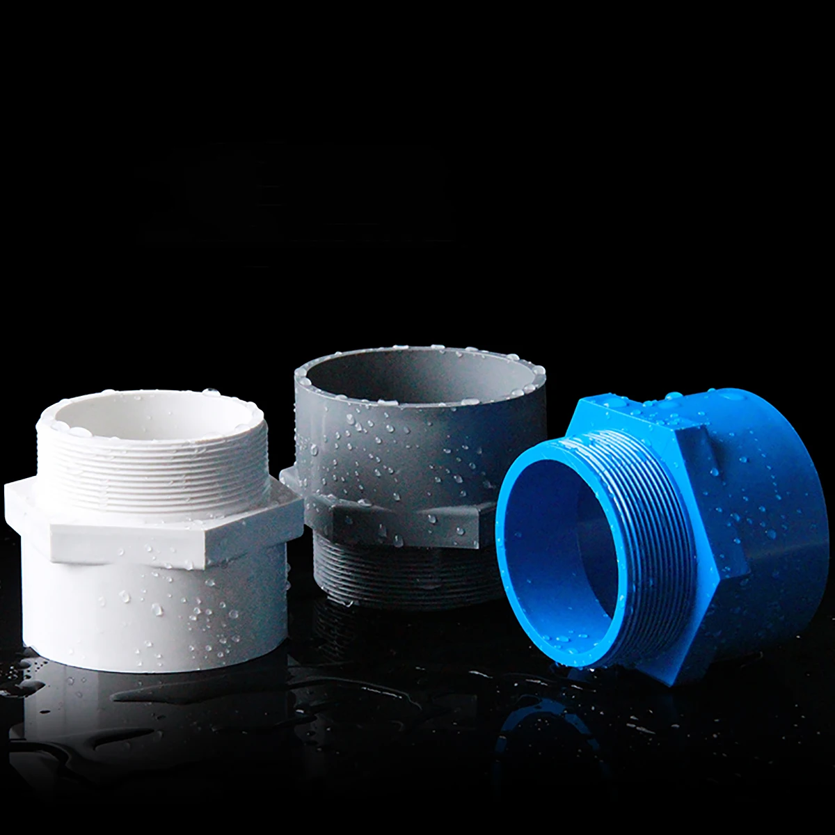 

PVC 1/2" 3/4" 1" 1.25" 1.5" 2" 2.5" 3" 4" Thread Connector 20mm to 110 mm PVC Water Pipe Adapter Garden Irrigation Tube Fittings