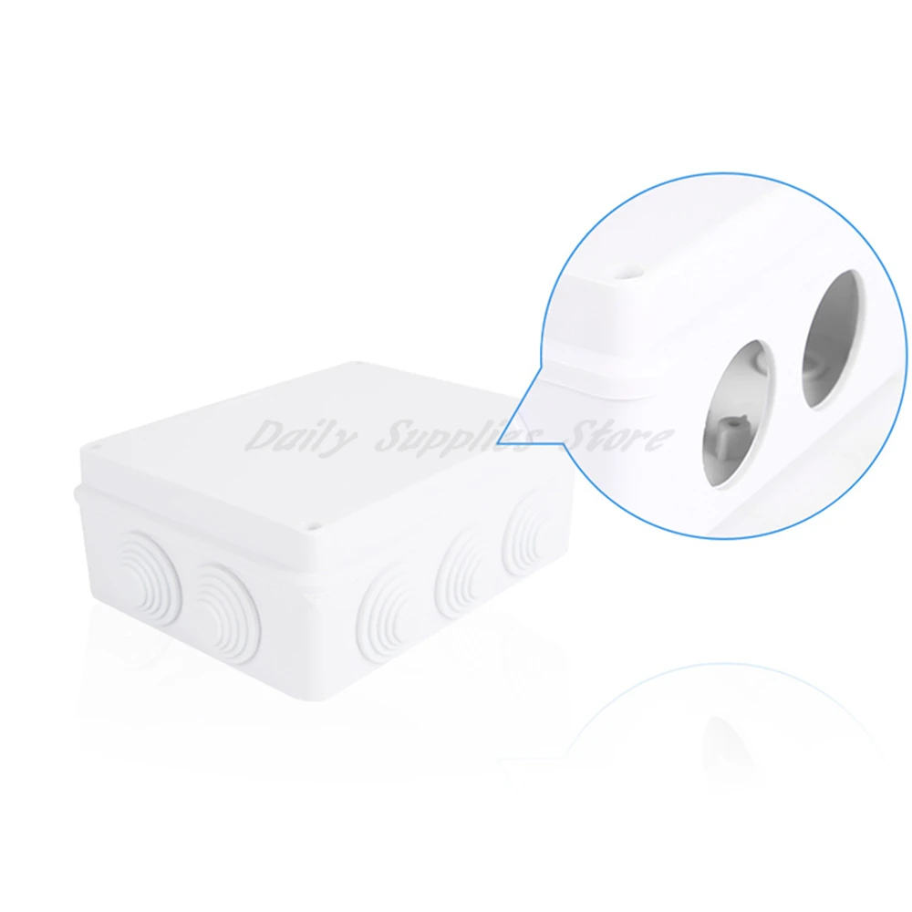 1pcs New ABS Outdoor Monitoring Waterproof Power Box Plastic Distribution Junction Box With Hole