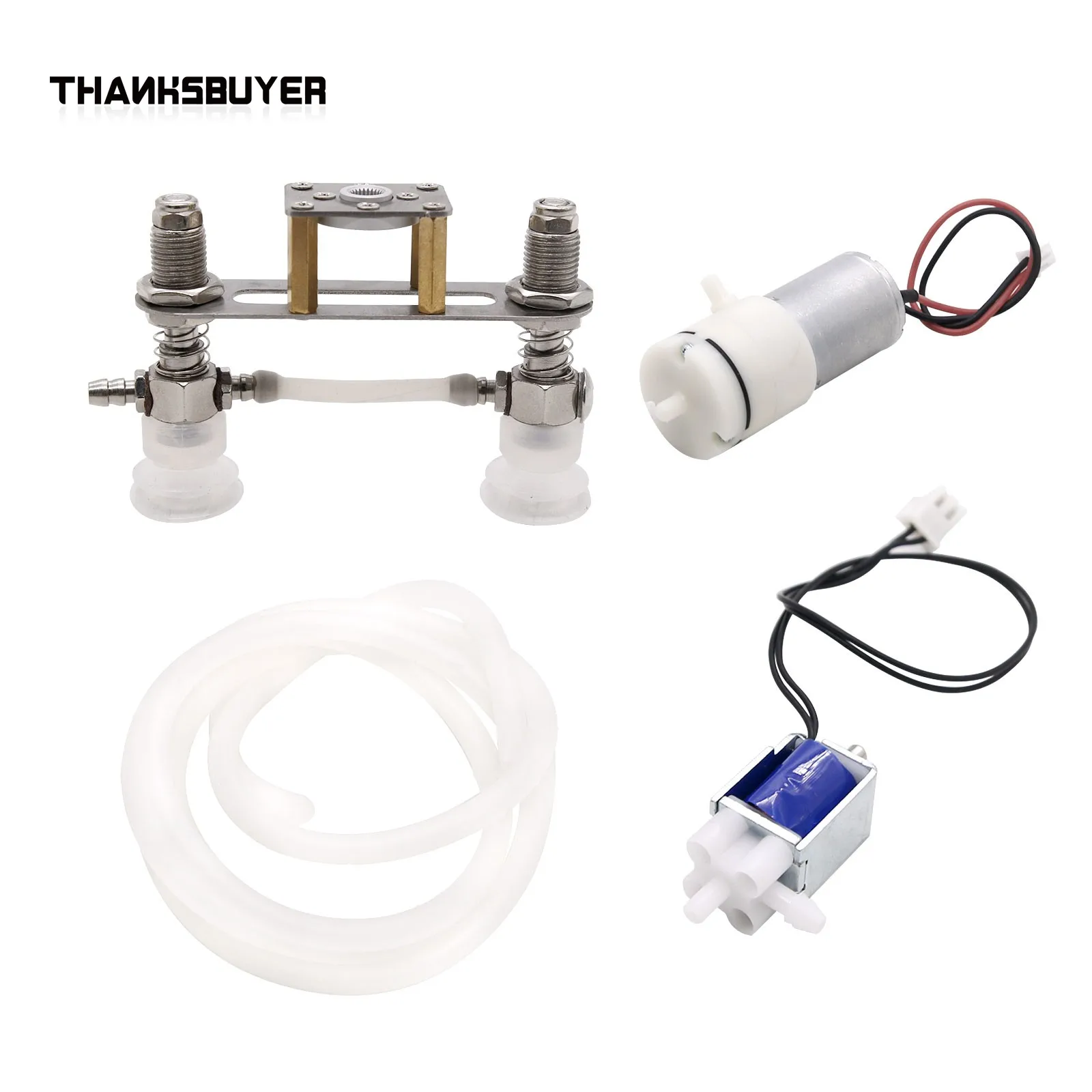 Thanksbuyer Robot Suction Cup Vacuum Pump Kit For Robot Arm 25T Servos MG996 MG995 DS3218 without/with Electronic Switch