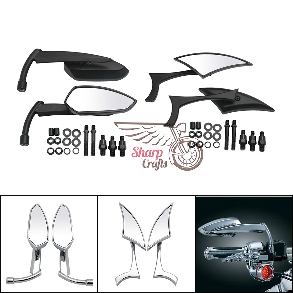 Motorcycle 8mm/10mm Thread Rearview Side Mirrors For Yamaha Dragstar V-star DS400 DS650 DS 950 1100 700 XVS 400 650 XVS1100 1300