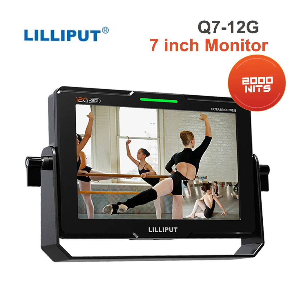 

LILLIPUT Q7-12G On-Camera Monitor 7 inch 12G-SDI 2000nits Ultra Brightness Broadcast Camera Field Monitor for DSLR SLR