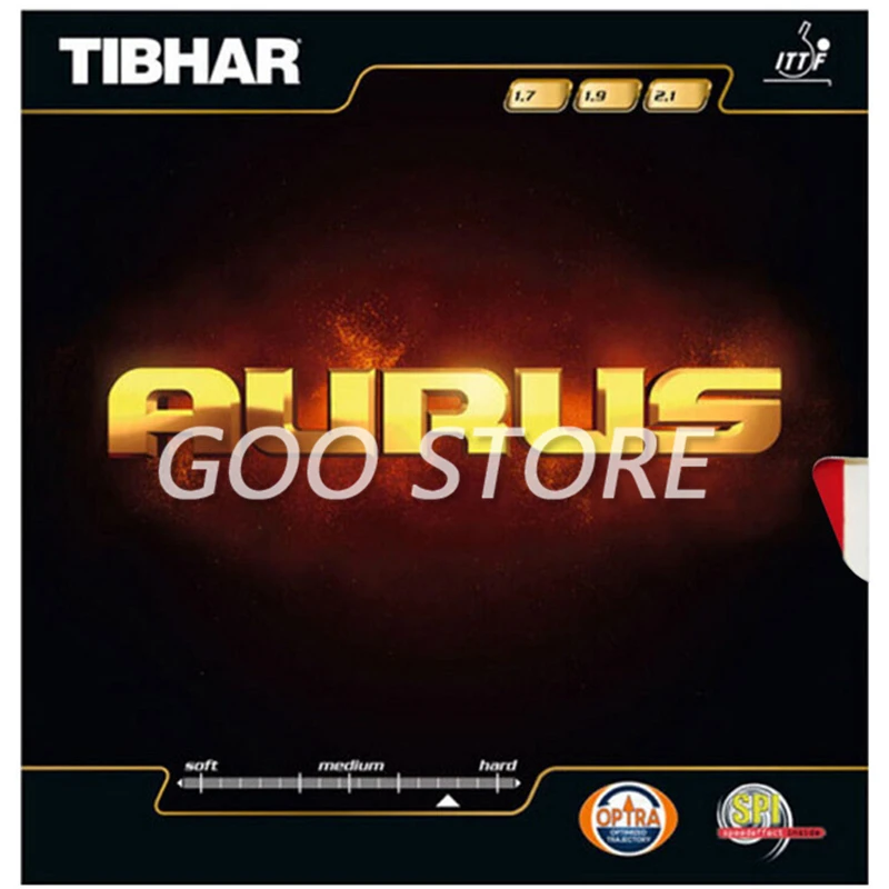 TIBHAR AURUS / AURUS SOUND / SOFT Original TIBHAR Tischtennis-Gummi-Ping-Pong-Schwamm – Detail 2