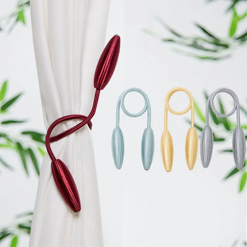 1Pc Arbitrary shape strong Curtain Tiebacks Plush Alloy Hanging Belts Ropes Curtain Holdback Curtain Rods Accessoires