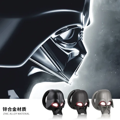 Imagen 2 del producto Decoración de coche, calavera de guerra espacial, encendido de motor Onekey, arranque, parada, interruptor de botón, cubierta protectora, accesorios de Interior de coche