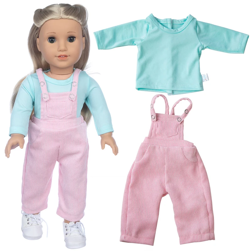 2023 New Mix match fashionable suit Fit for American Girl Doll Clothes 18-inch Doll , Christmas Girl Gift(only sell clothes)