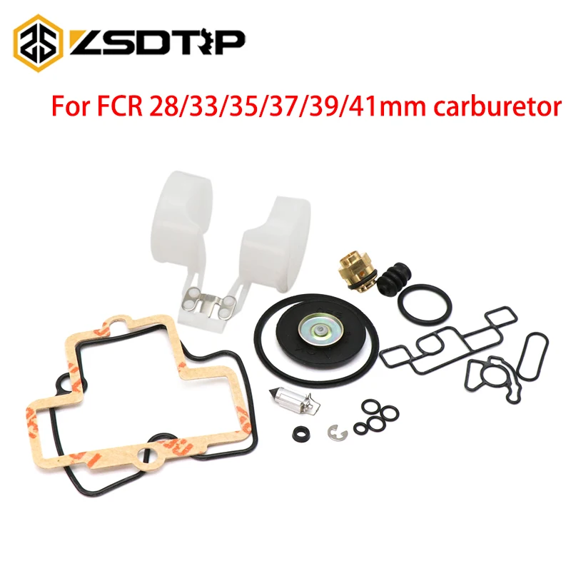 ZSDTRP Carburetor Rebuild Kit For Keihin FCR Slant Body 28/33/35/37/39/41mm Repair Set Supplies