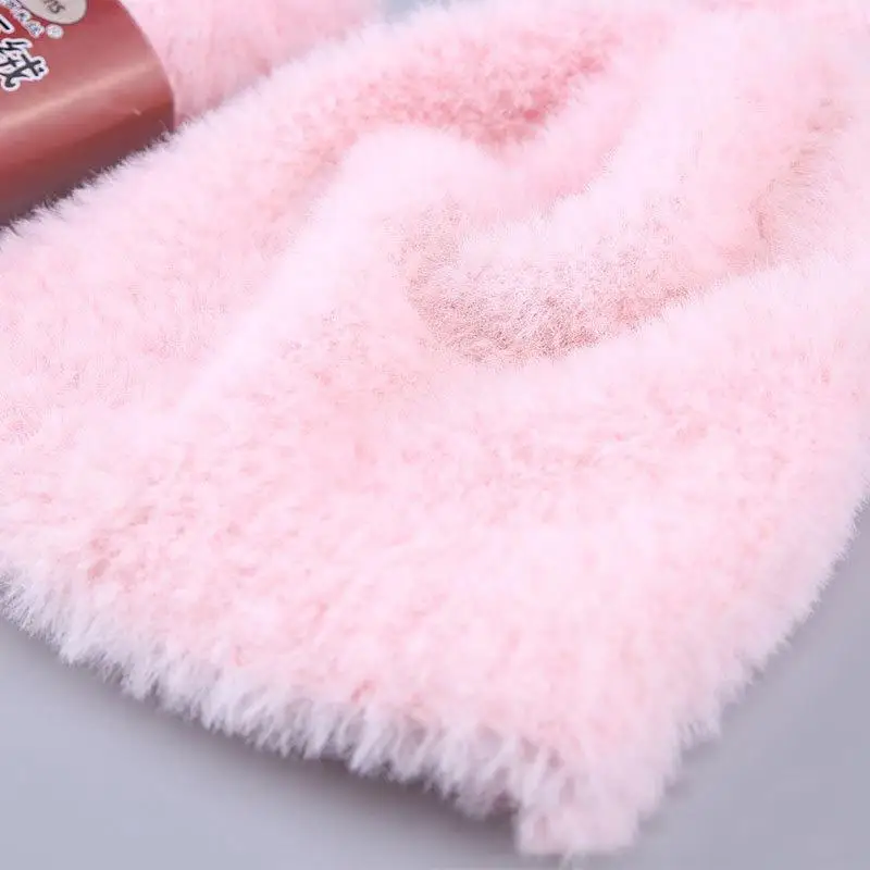 حار 100 جرام/الكرة على الوجهين الشعر الطويل لينة المنك الكشمير غزل الحياكة اليدوية 100% النايلون فو الفراء المرجان المخملية الكروشيه الموضوع FZ16 #5