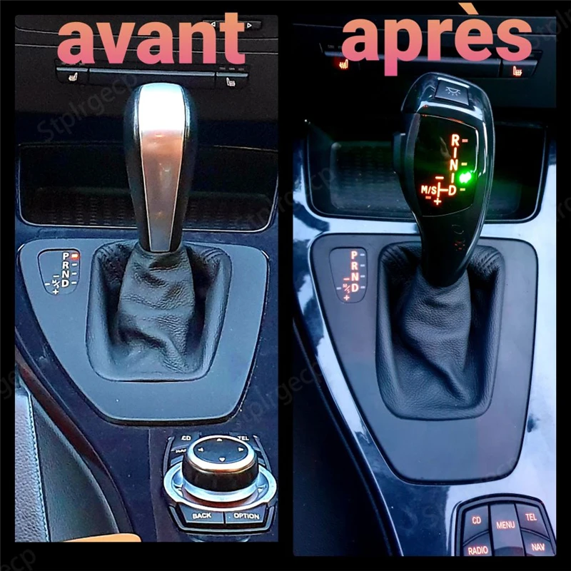 LED Gear Shift Knob Automatic Gear Shifter Lever Handle Replacement for BMW 6 series 630ci 630i 645ci 650i M6 635d 2004-2006