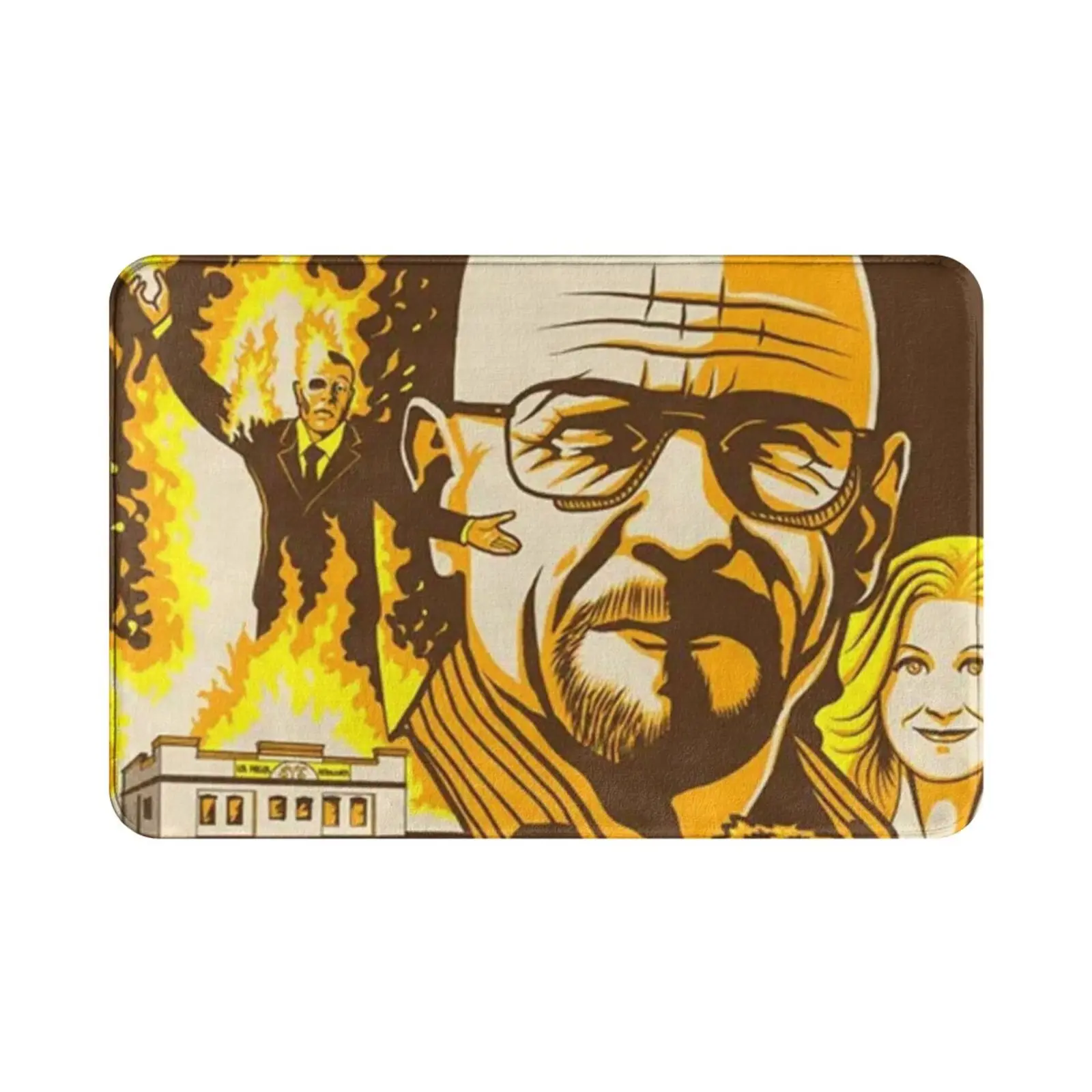 Carpet Mat Rug Cushion Soft Walter White Pinkman Lets Cook High Quality Artwork Rv Truck