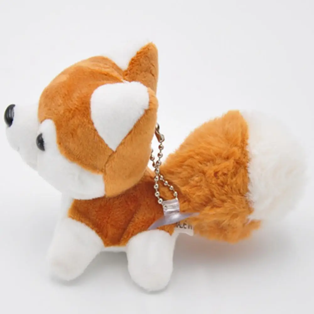 Little Husky Doll keychain Cute Small Husky Dog Plush Doll Toy Keychain Keyring Pendant Bag Car Key Holder For Woman Gift