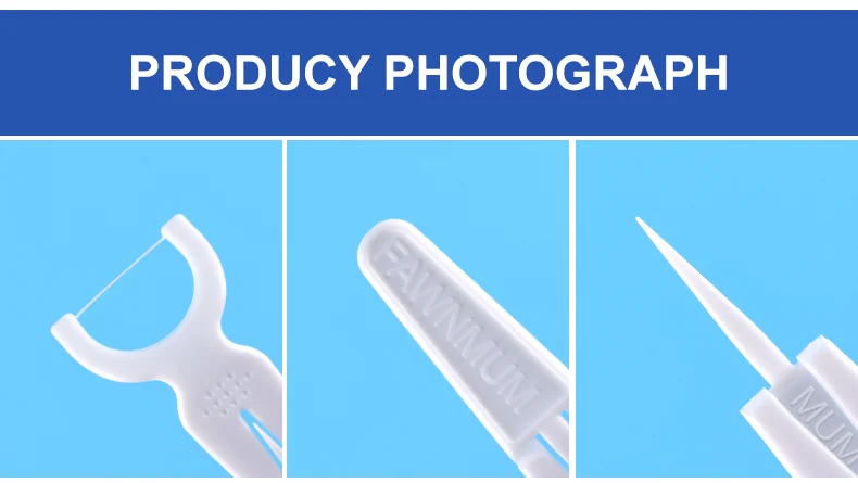 Super Deer 30Pcs Volle Zahnseide Reinigung Zurück Zähne Zahnmedizin Werkzeug Zahnseide Picks Zahnstocher Mundhygiene Pflege Werkzeuge – Detail 7