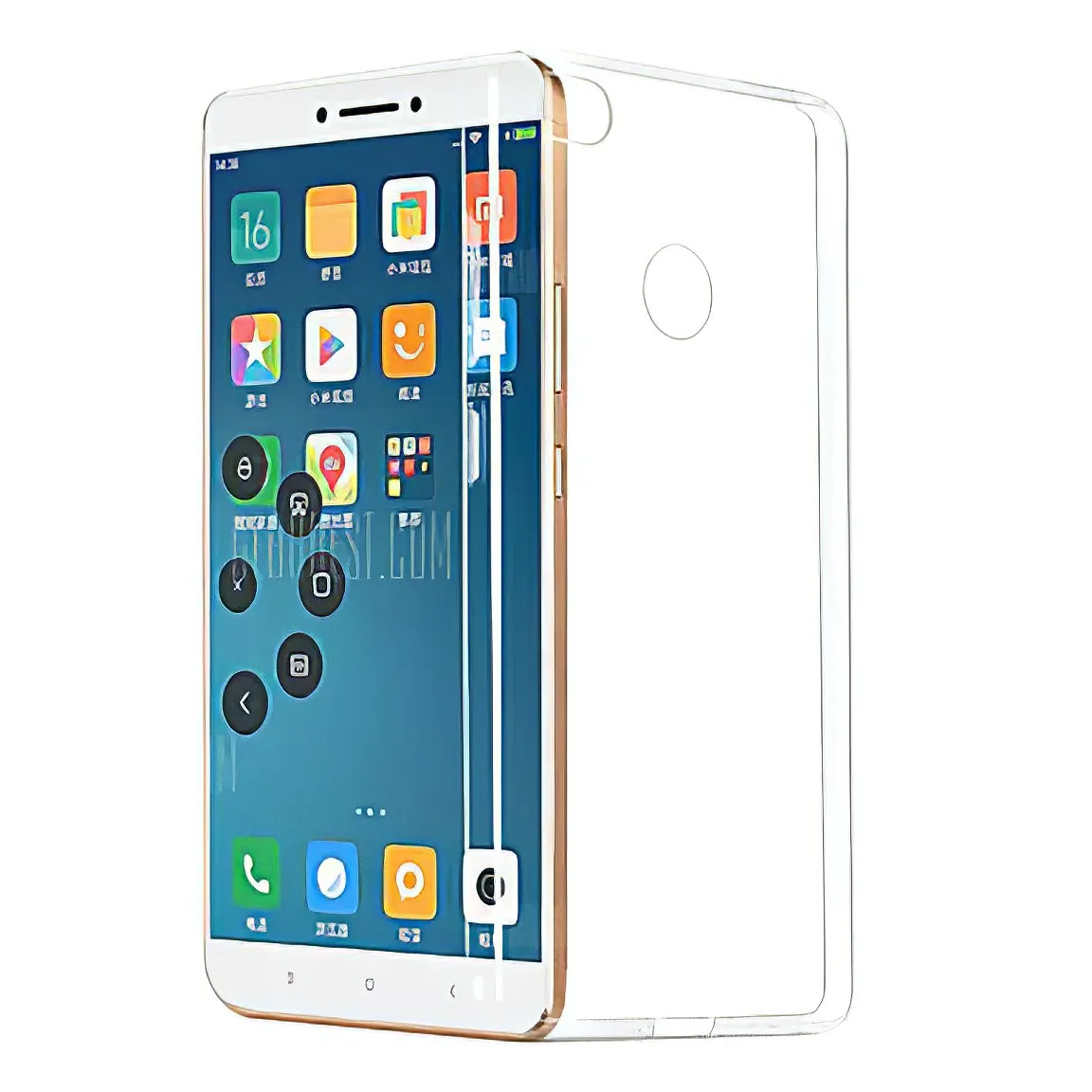 AICEK Cover Per Xiaomi Mi Mix 2 - Custodia In Silicone TPU Trasparente, Sottile E Leggera Con Dissipazione