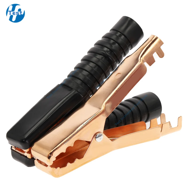 2pcs 300A 138mm Heavy Duty Copper Alligator Clips Terminal Test Electrical Battery Crocodile Clamp for Jumper Cables Boost