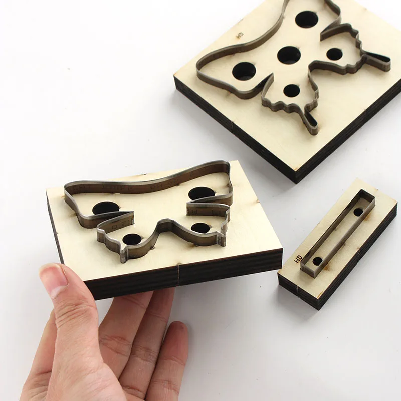 Leather craft Butterfly shape Die  Japan steel blade Art Template Cutting mould  handmade Punching Tools 3 Pcs / Set