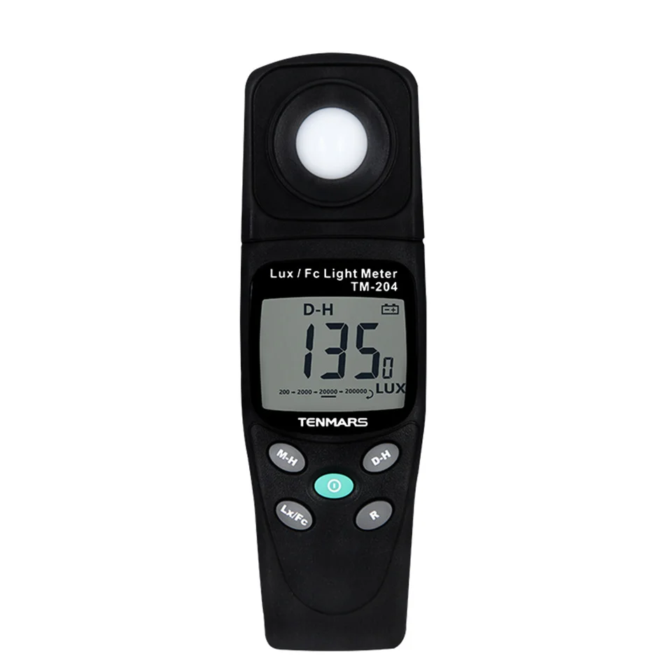 TM-204 Illuminometer Digital Light Meter Lux LCD With a Maximum Reading of 2000 Integrated Photometer