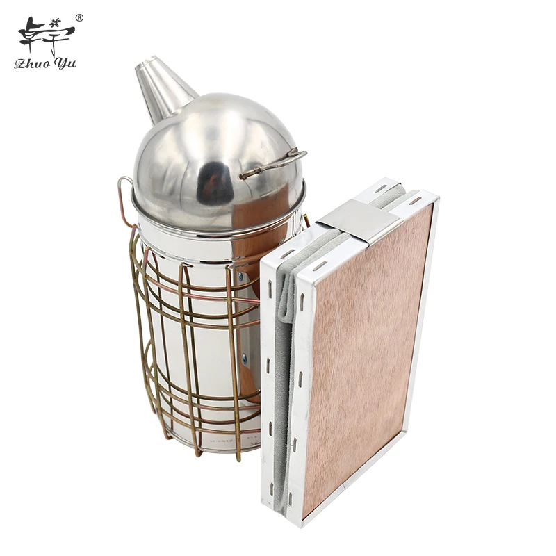 

Stainless Steel Beekeeping European Smoker Bee Equipments for Beehive Drive Bees Transmitter Kit Tool Apiculture Smoke Sprayer