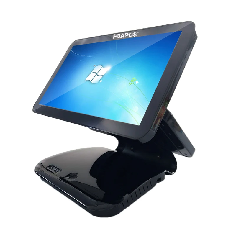 Dual Screen 15 inch Capacitive Touch Screen pos Terminal Retail Supermarket Cash Register Point of Sale for Store