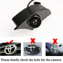 Car Front View Parking LOGO Camera Night Vision Positive Waterproof  Front Camera For Toyota