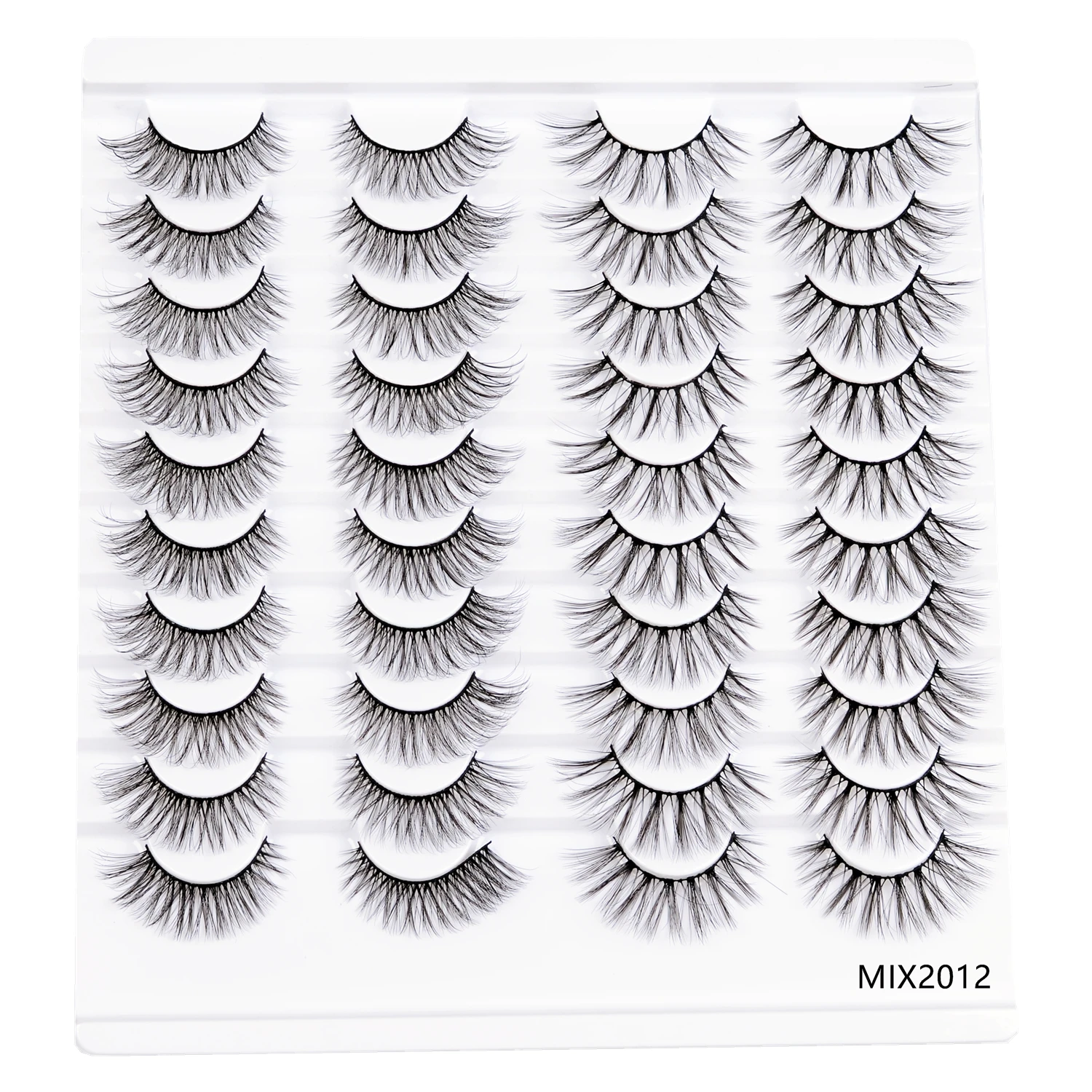 Falsche Wimpern 20 Paare 3d gefälschte Wimpern natürliche lange wispy Verlängerung Großhandel Fuchs Katzenauge handgemachte Faux Nerz Wimpern Make-up