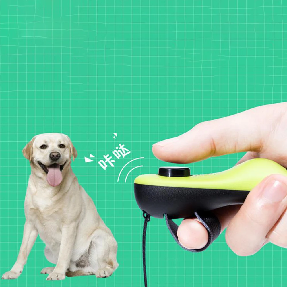 

2 in 1 Dog Training Clicker with Whistle Key Ring for Obedience Behavioral Training Pet Trainer for Dogs Cats Puppy Pet Supplies