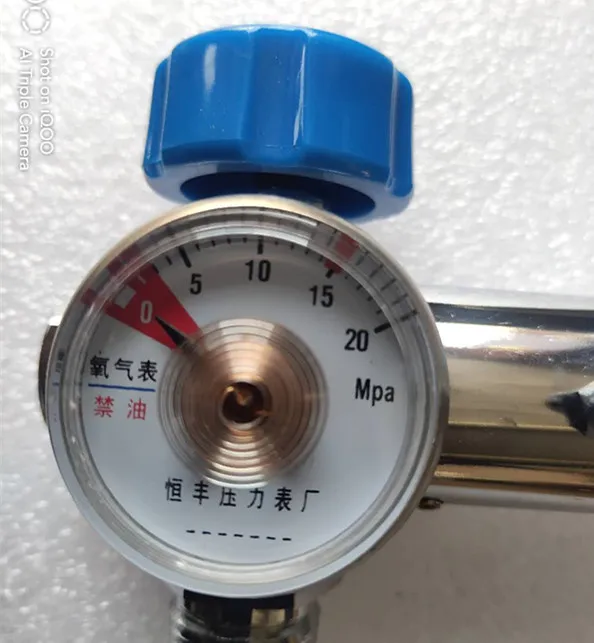 Small Pressure Gauge Head Accessories 2L Welding Tool Oxygen Cylinder Pressure Reducing Valve Repair Oxygen Tank Accessories