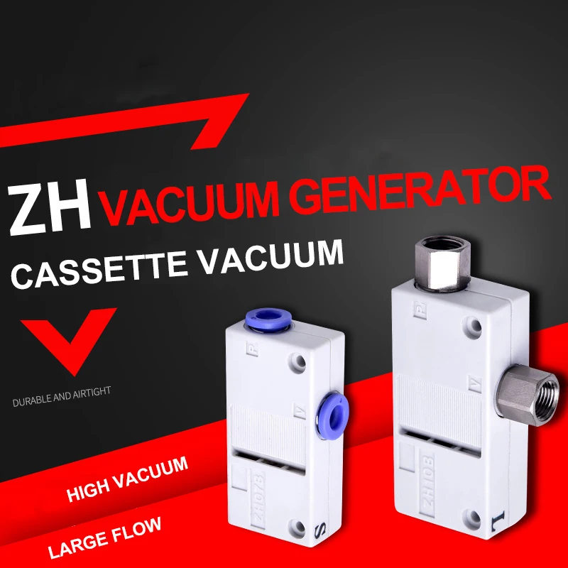 1 pc SMC model Pneumatic ZH Vacuum generator negative pressure pneumatic large flow Zh5/7/10/13BS