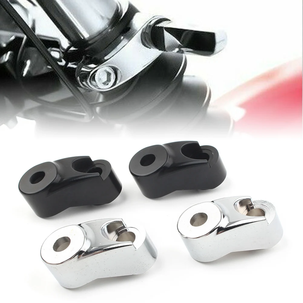 

Motorcycle Front Turn Signal Bracket Relocation Left+Right Mount for Harley Dyna Sportster XL883 XL1200 FXRT FXRS FXD 39mm 49mm