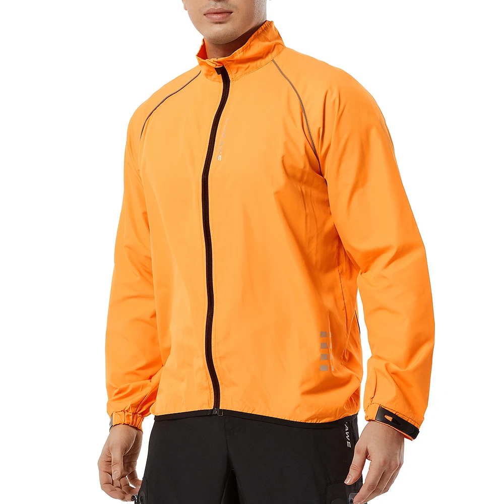 WOSAWE Cycling Rain Jacket High Visibility MultiFunction Jersey Road MTB Bike Bicycle Windproof Quick Dry Rain Coat Windbreaker