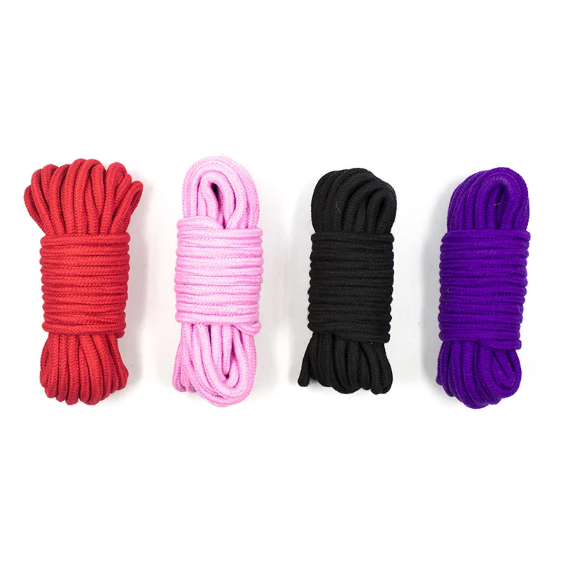 Corde en Coton Doux pour Couple Féminin, Produit Sexuel, Bondage BDSM, Jeux pour Adultes, Jouets Sexuels, Jeux de Plis, Esclaves, 20 m, 10 m, 5 m